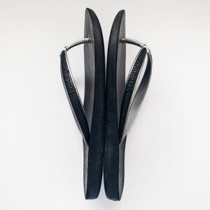 Havaianas Flip Flop Black Silver Sandals Size 5
